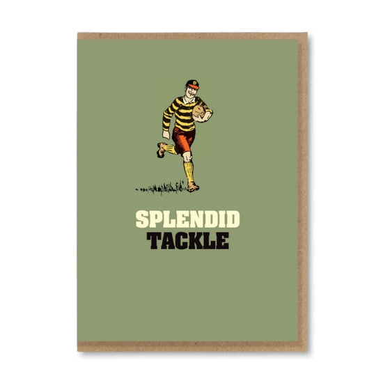 Splendid Tackle Rugby Fan Card