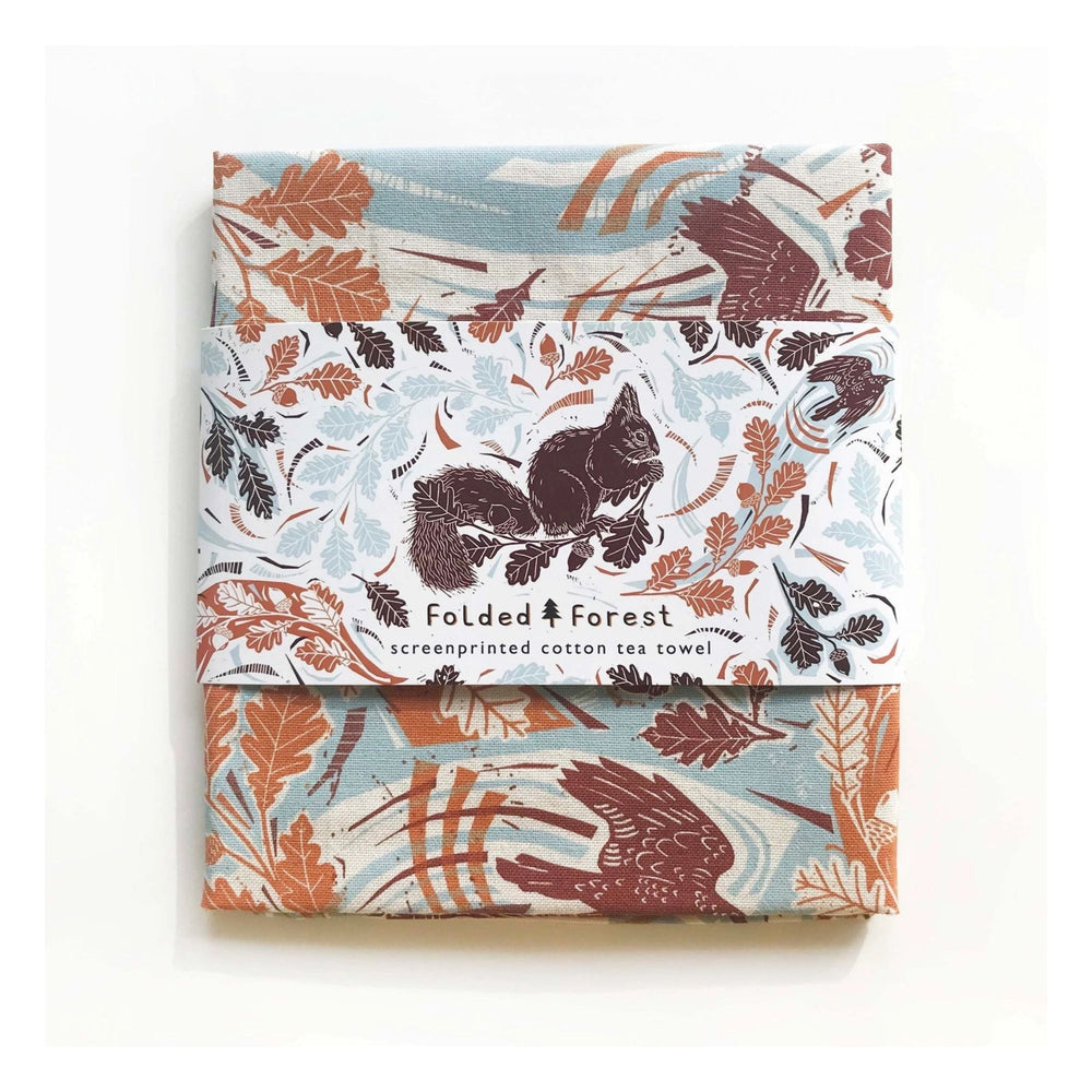Squirrel Tea Towel