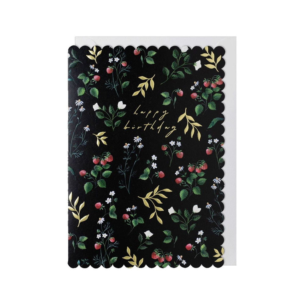 Strawberries Birthday Card