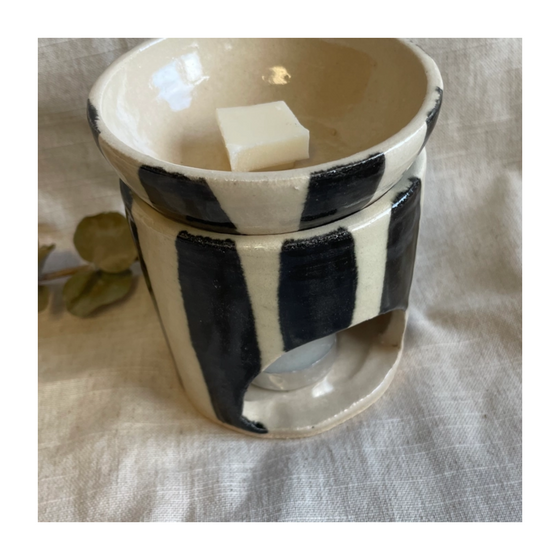 Stripe Ceramic Wax Burner