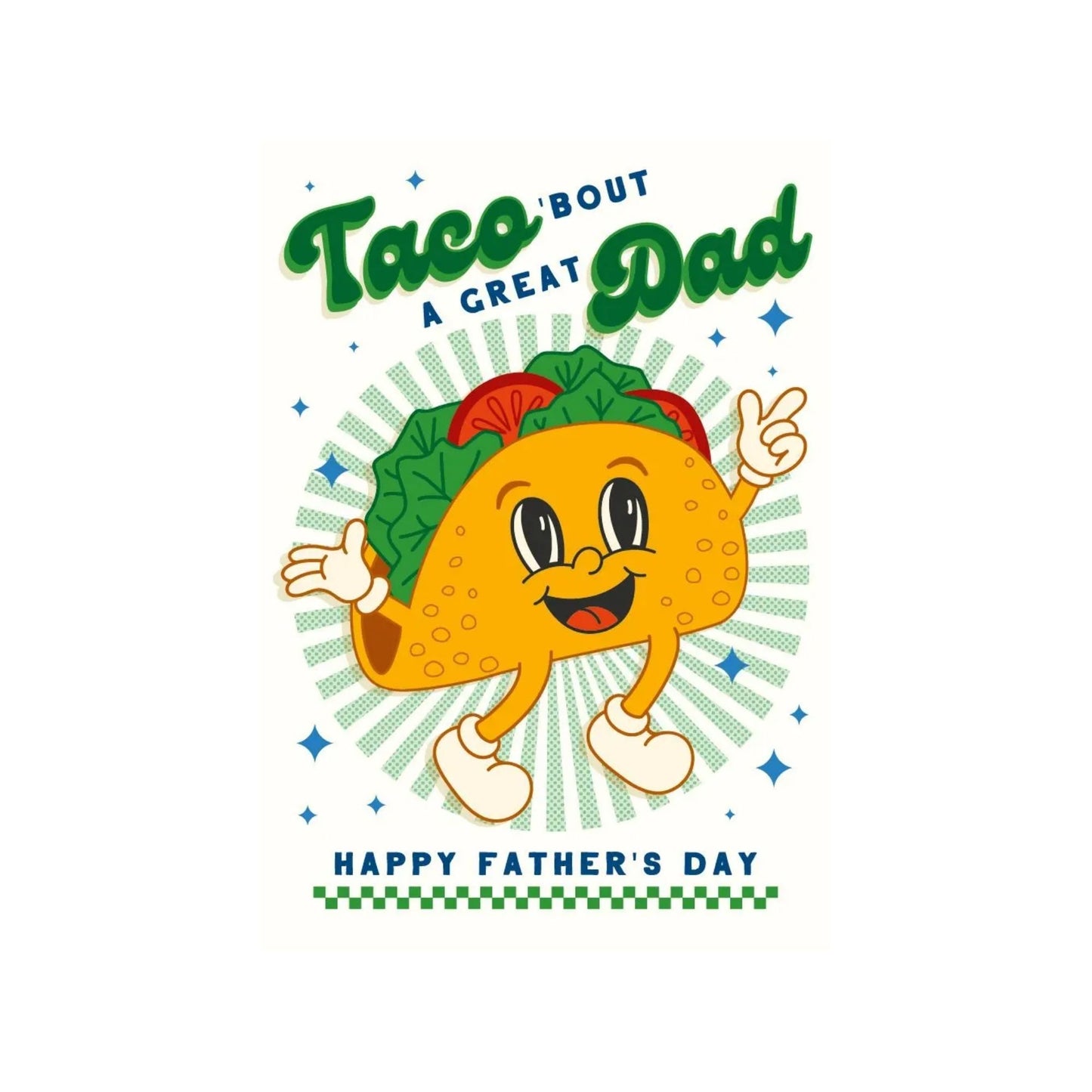 Taco Great Dad Card