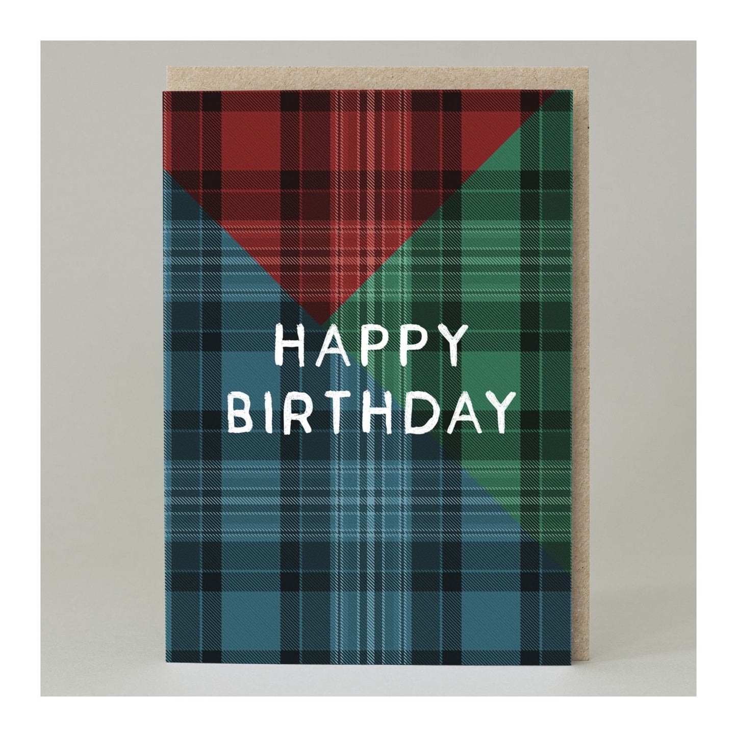 Tartan Happy Birthday Card