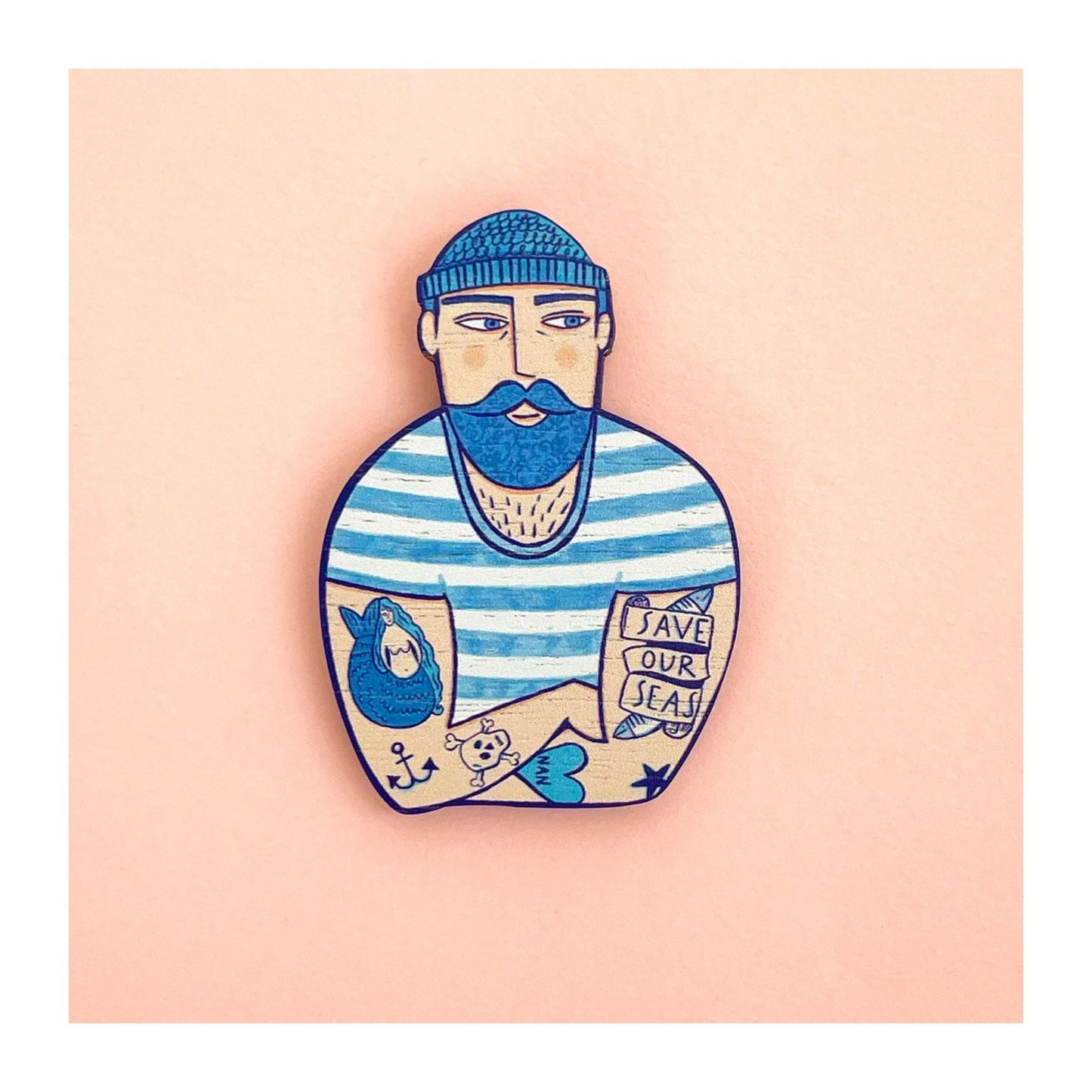 Tattooed Sailor Brooch