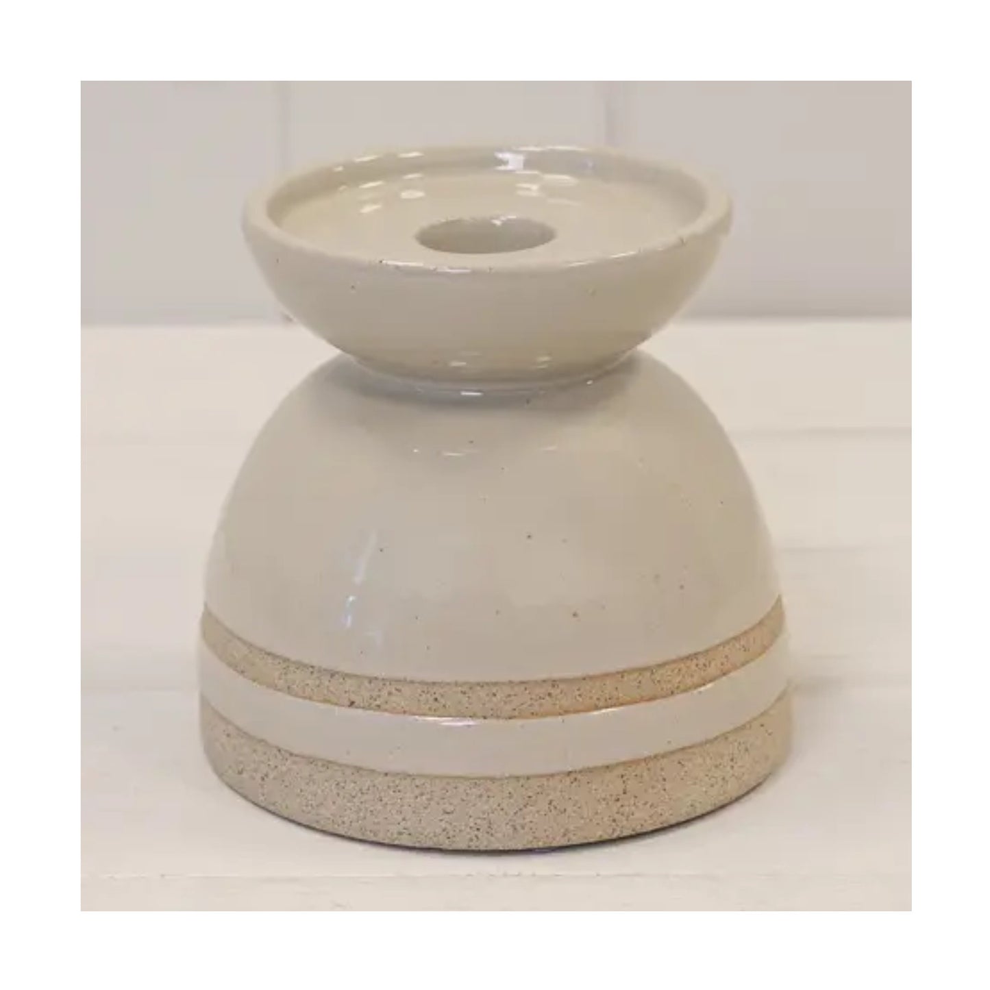 Taupe Candleholder