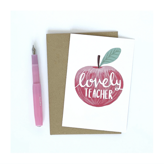 Lovely Teacher Card