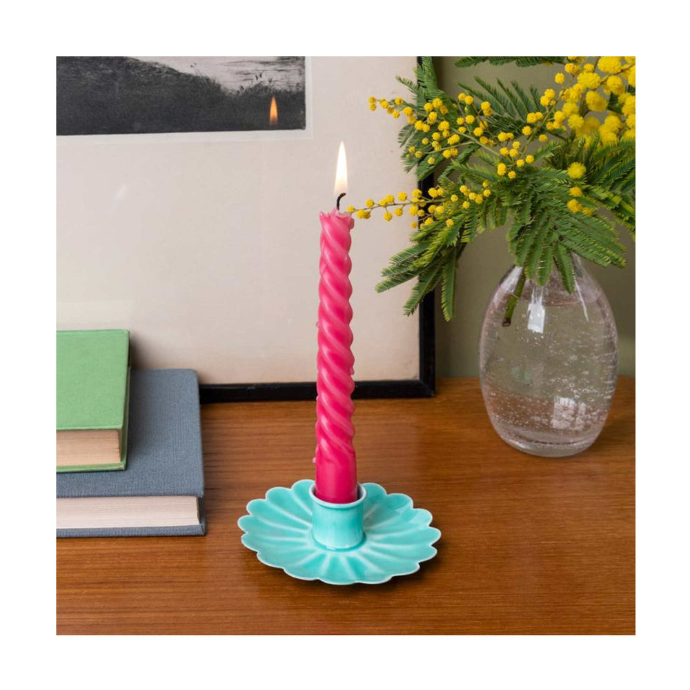
                  
                    Aqua Flower Candle Holder
                  
                