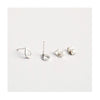 Teardrop studs from MUKA Jewellery. Made from recycled sterling silver.