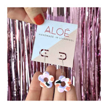  Terrazzo Flower Hoops