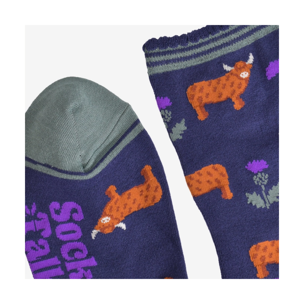 
                  
                    Highland Cow Thistles Womens Bamboo Socks
                  
                
