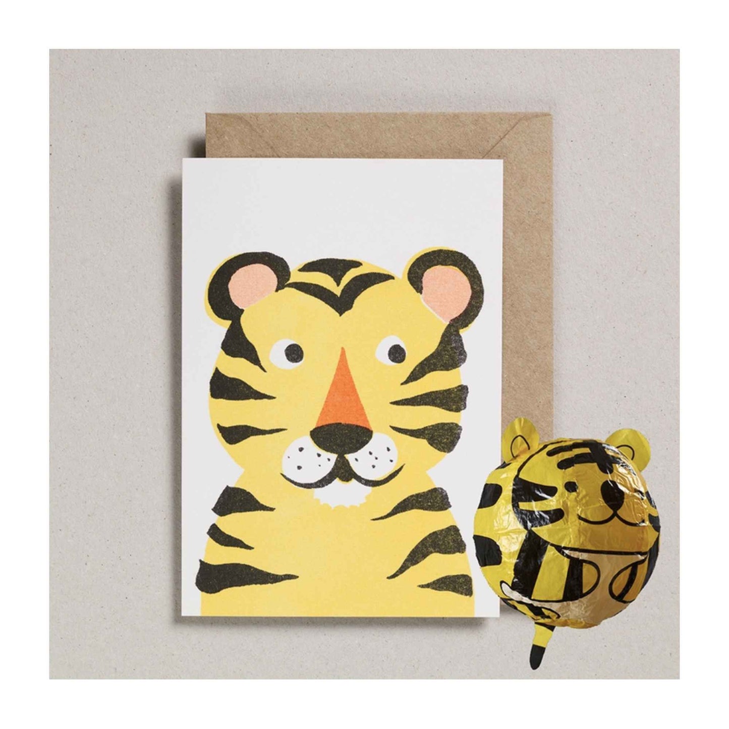 Tiger Paper Balloon Card