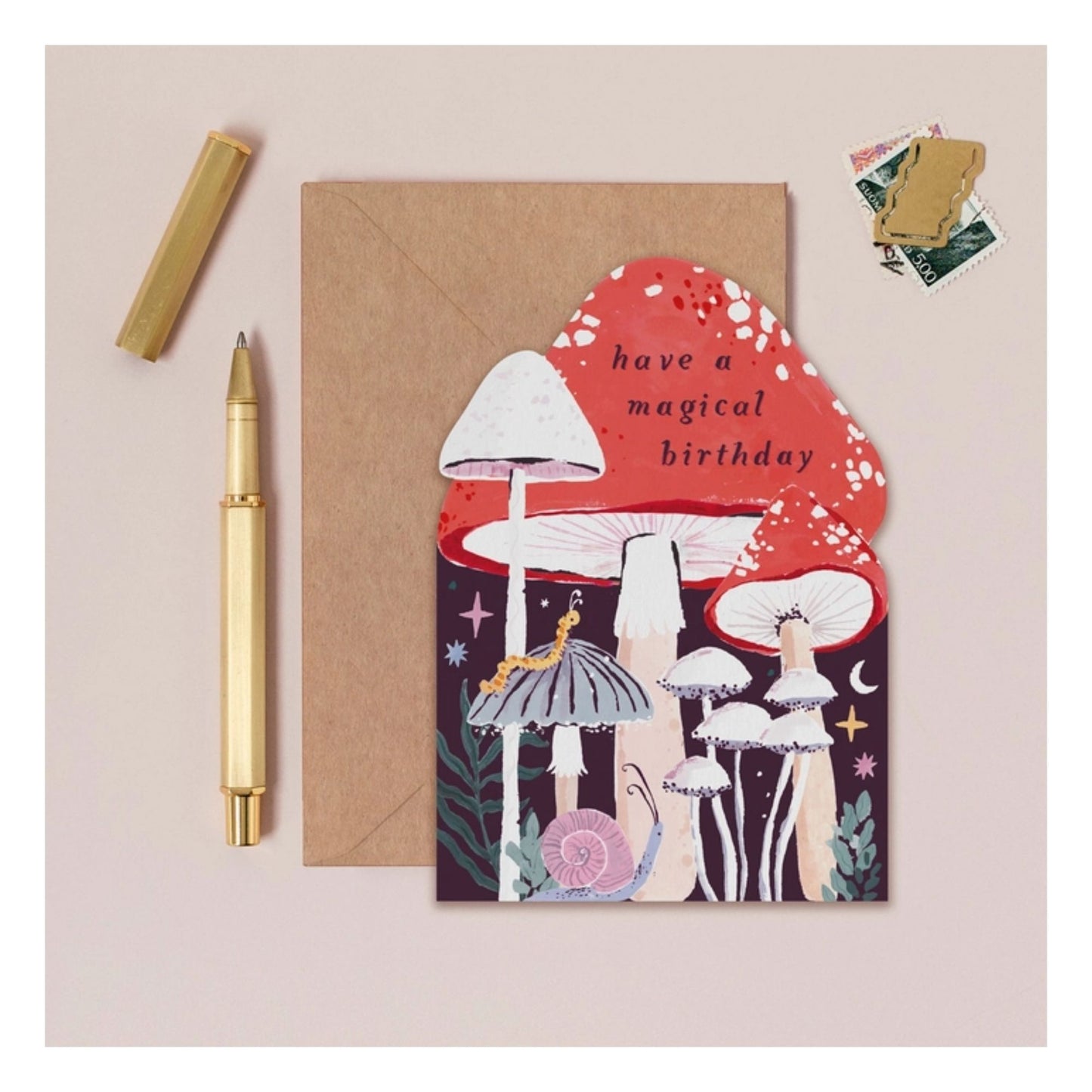 Magical Mushroom Birthday Card