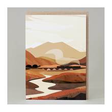  'Train Sunset Landscape' Card