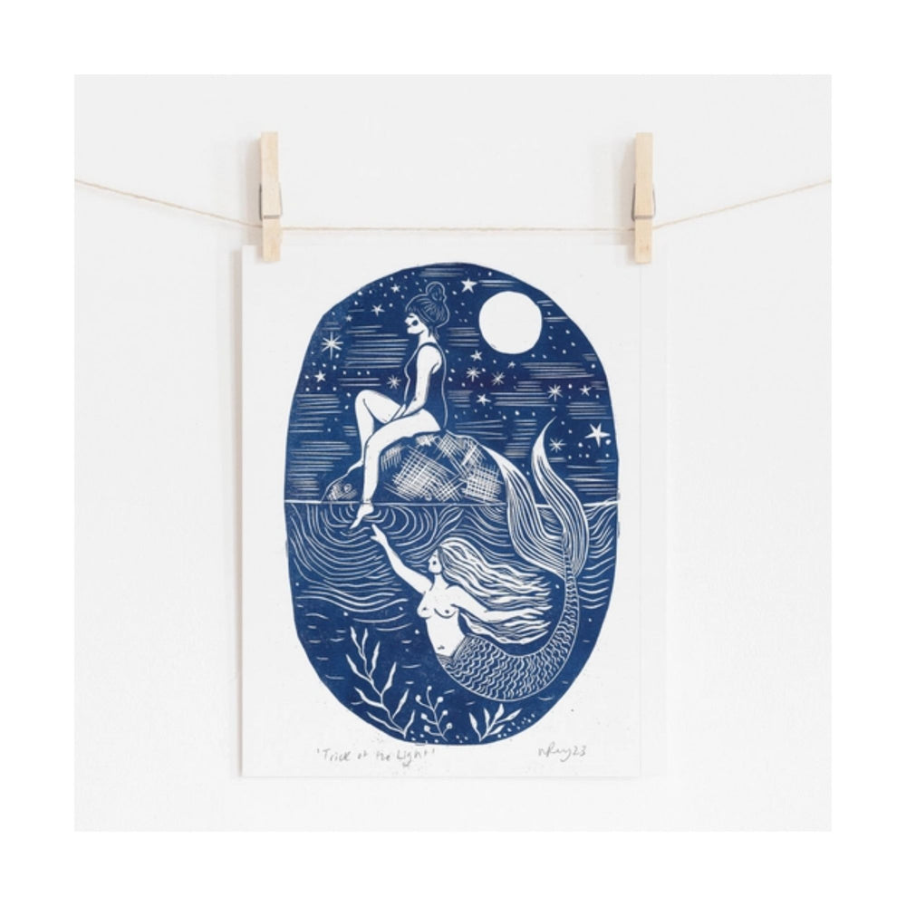 Trick of the Light Handmade Risograph Print
