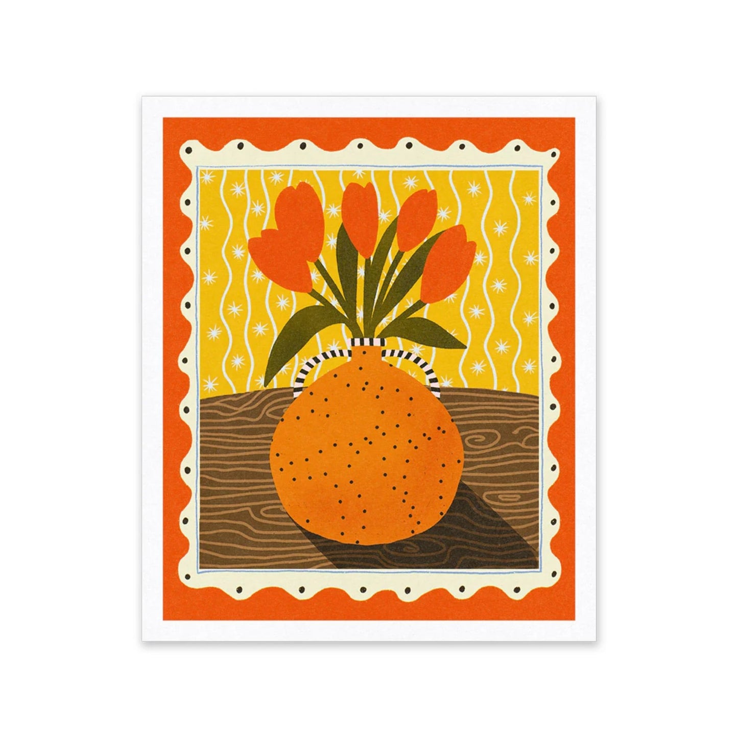 Tulips Riso Print
