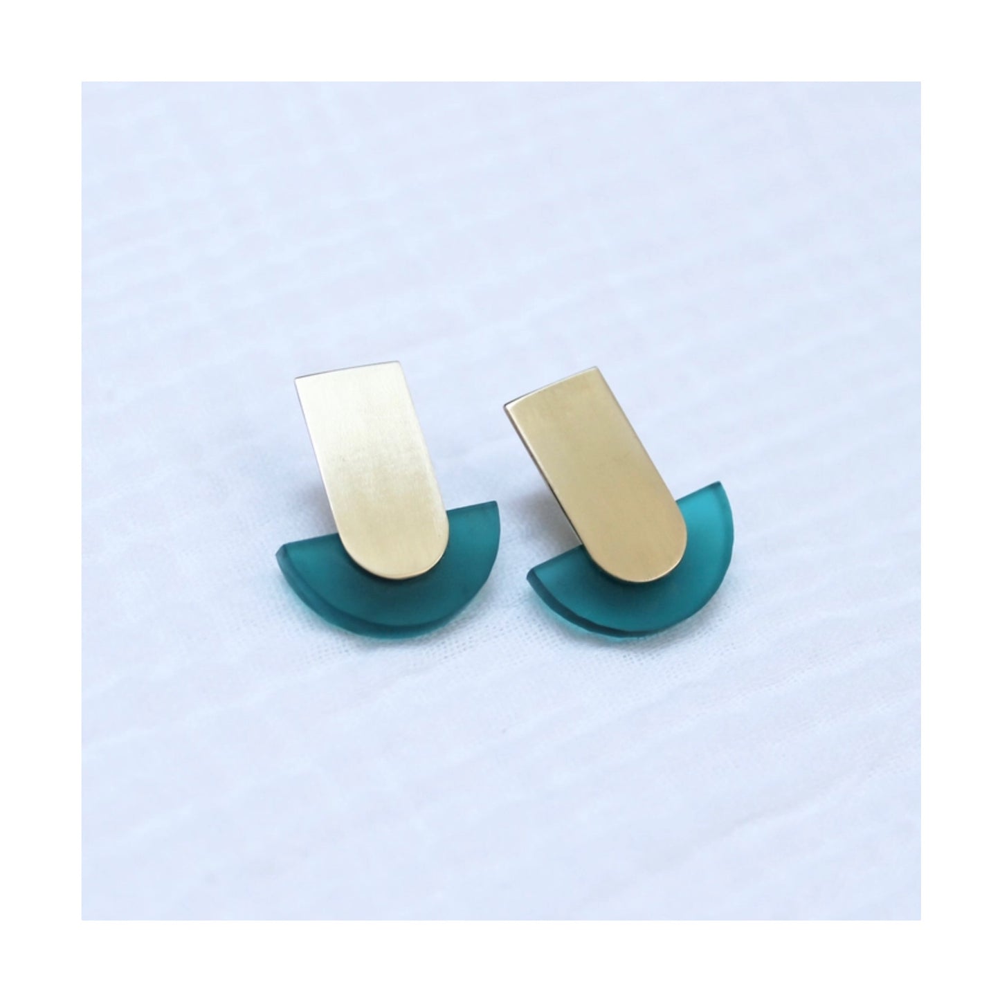 Turquoise Deco Studs