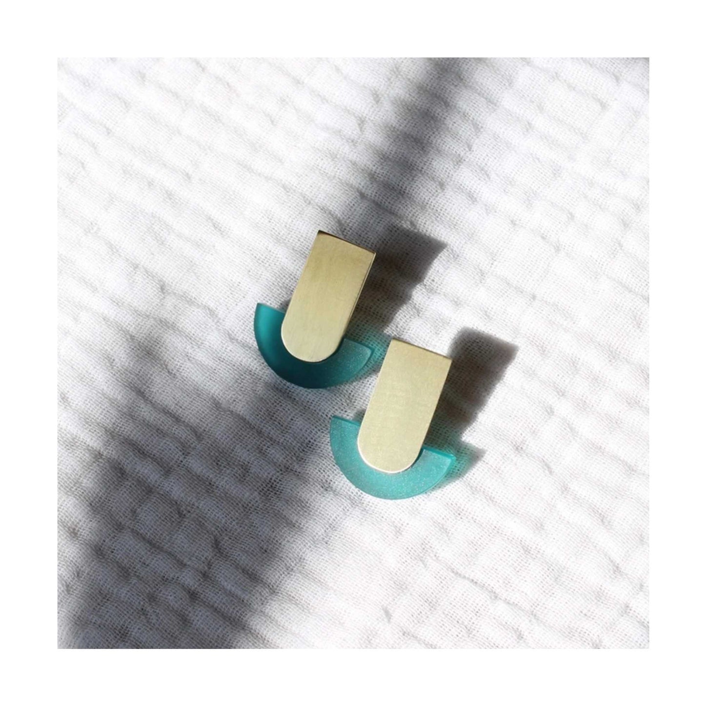 Turquoise Deco Studs