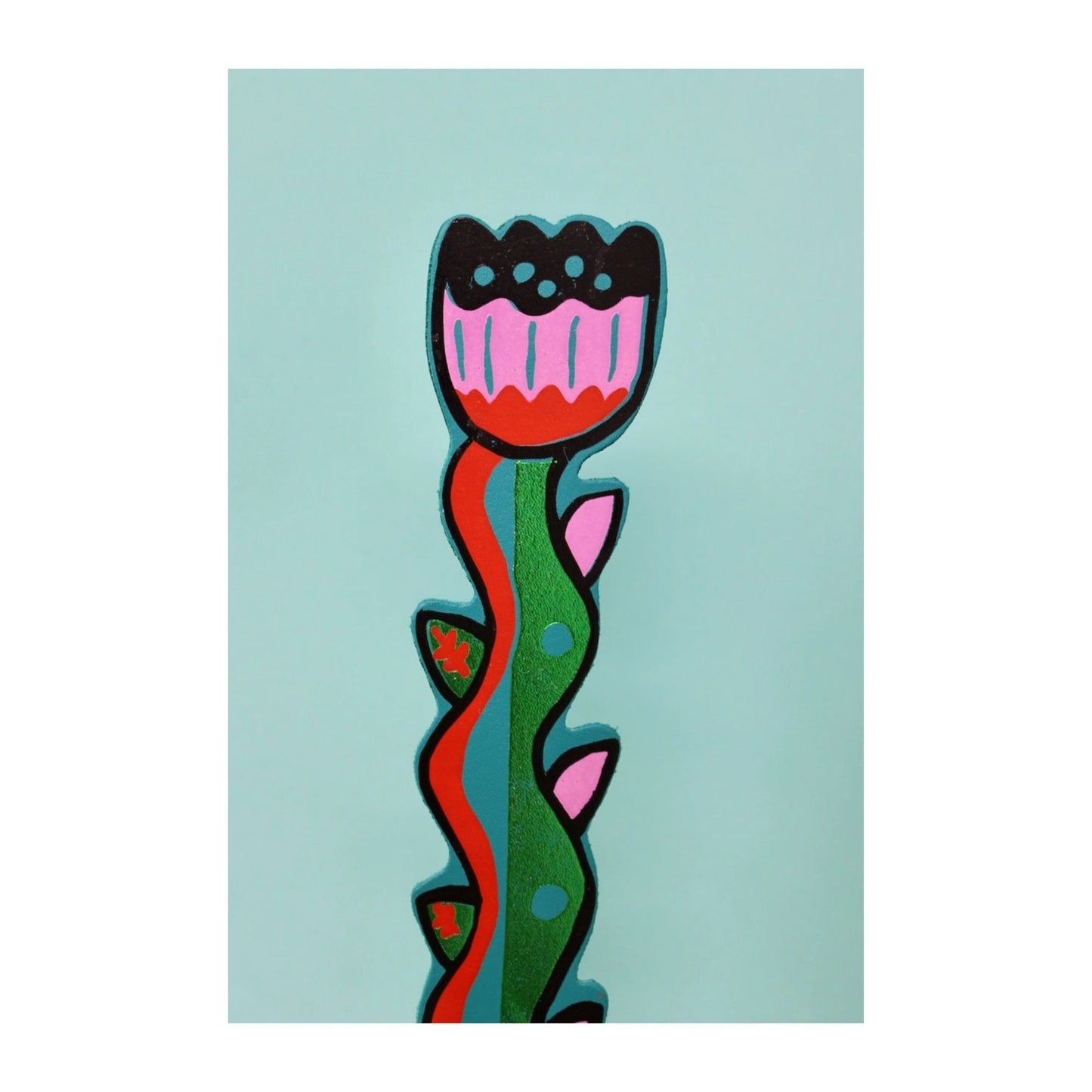 Turquoise Tulip Bookmark