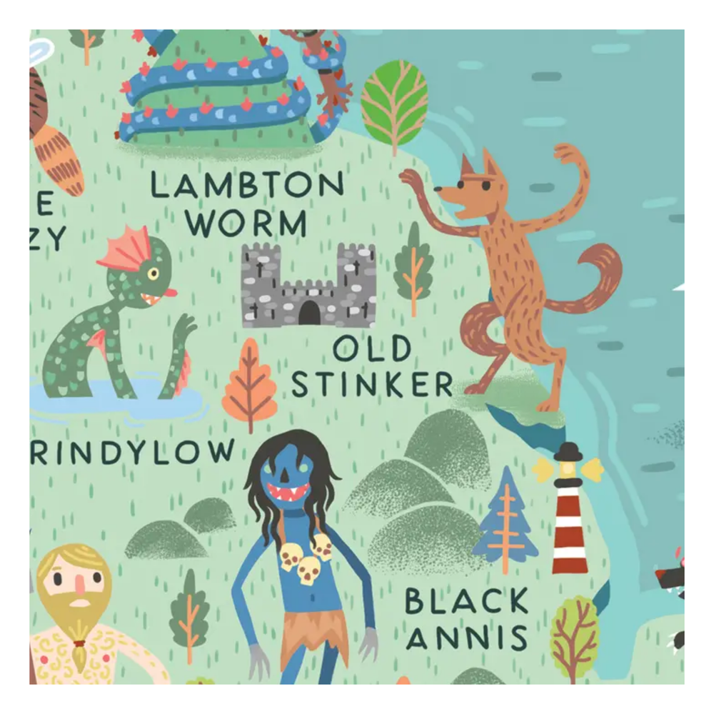 
                  
                    Mythical Beasts of the British and Irish Isles A3 Art Print
                  
                