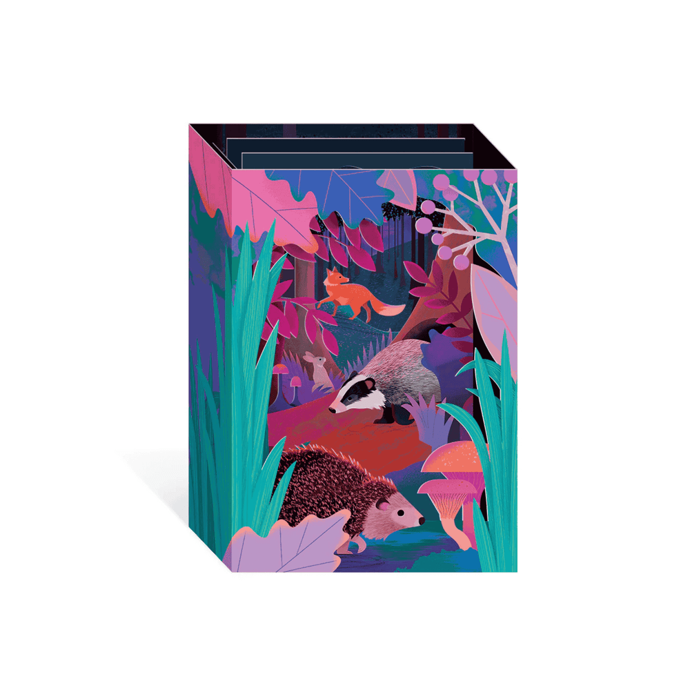 UK Mammals Pop Up Greeting Card
