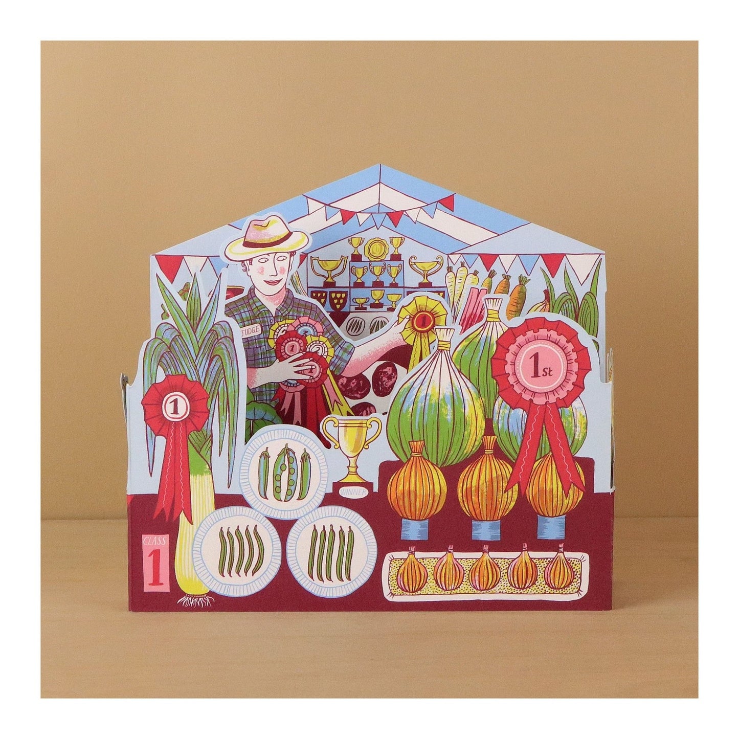 Vegetable Show 3D Card