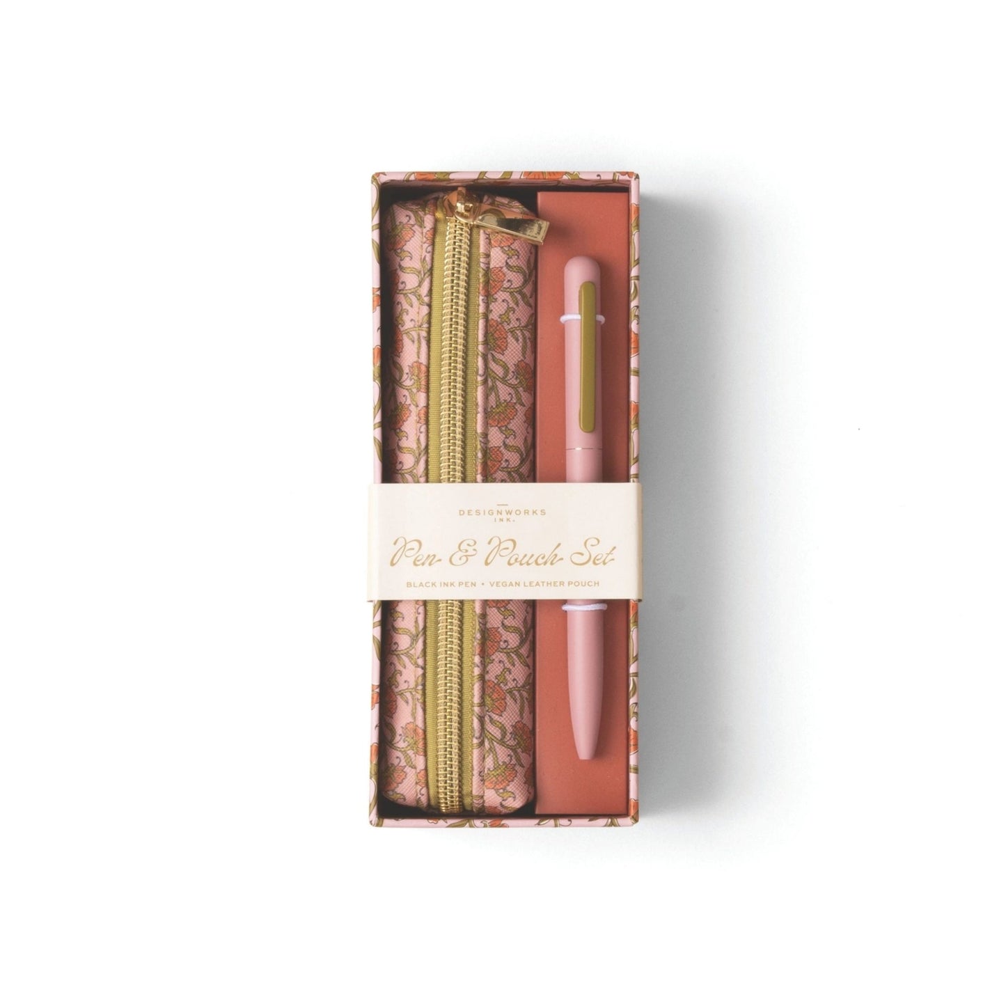 Vintage Floral Pen & Pouch Set