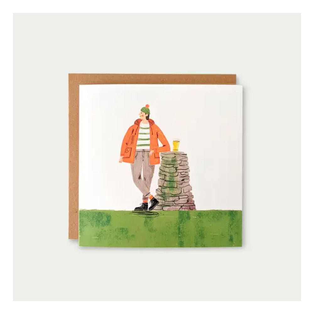 Walk and Pint Greeting Card