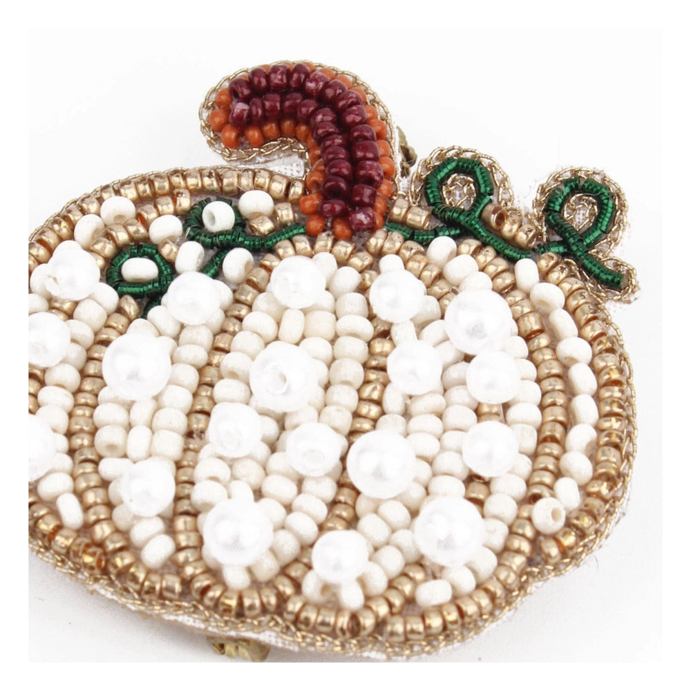 White Pumpkin Brooch
