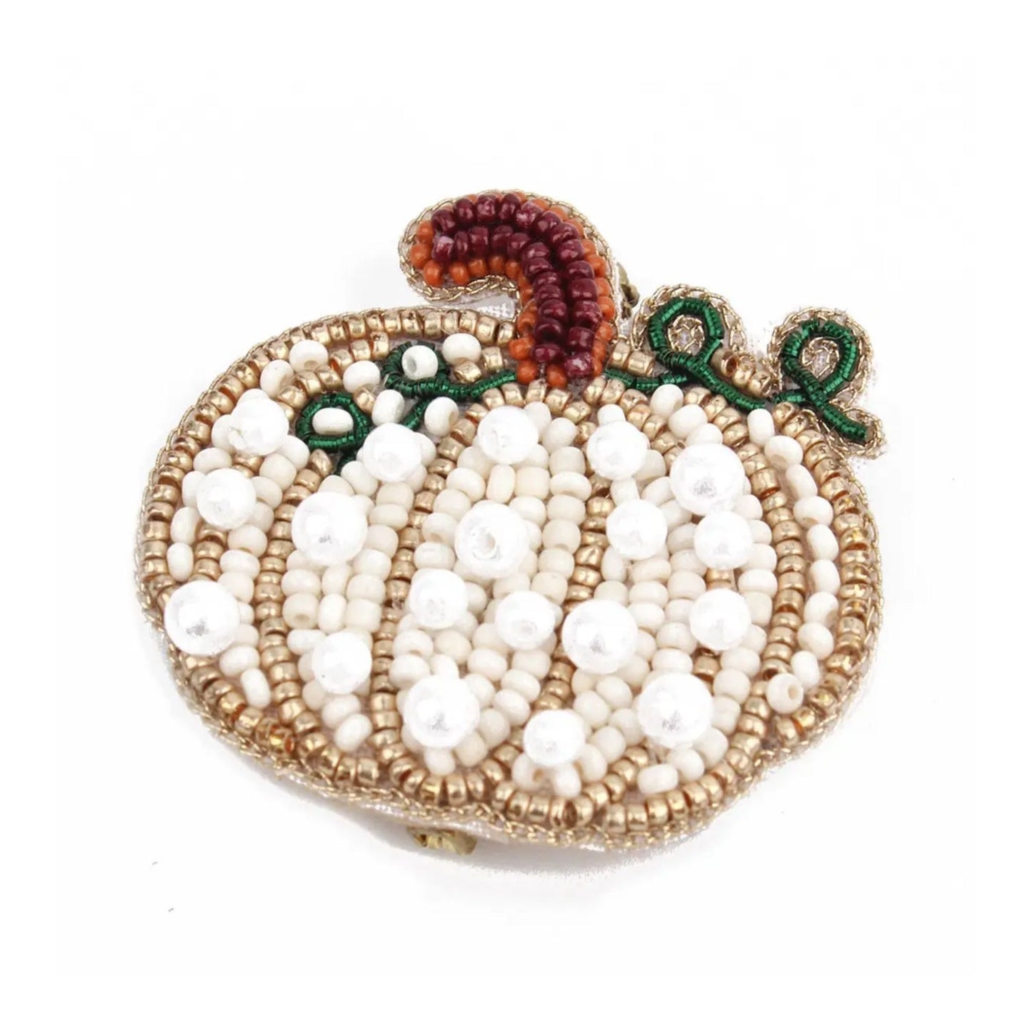 White Pumpkin Brooch