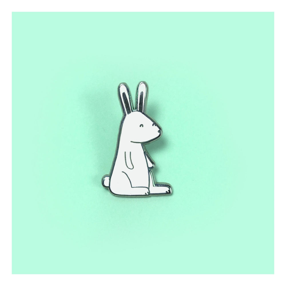 
                  
                    White Rabbit Enamel Pin
                  
                