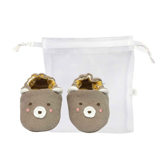 Wild Bobby Bear Towelling Booties
