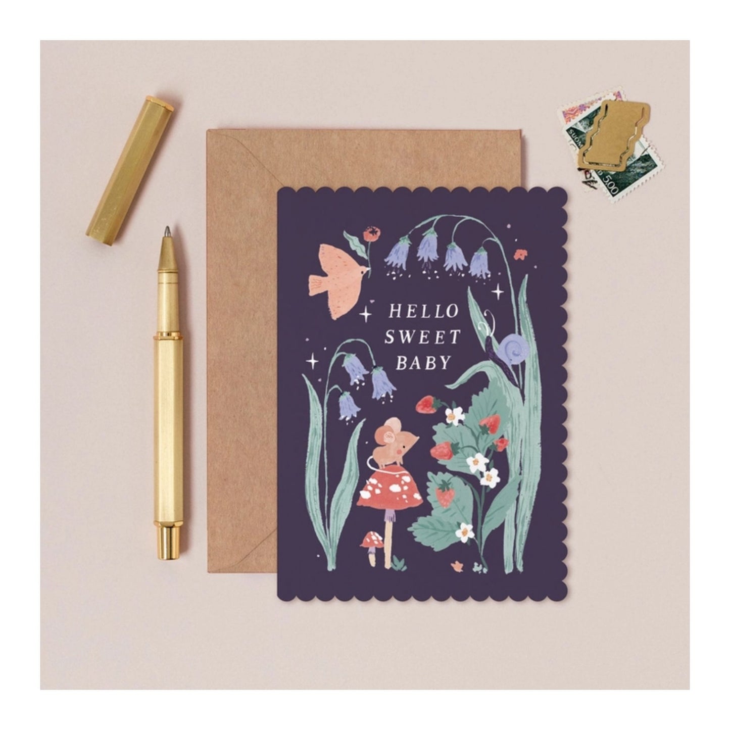 Woodland New Baby Card