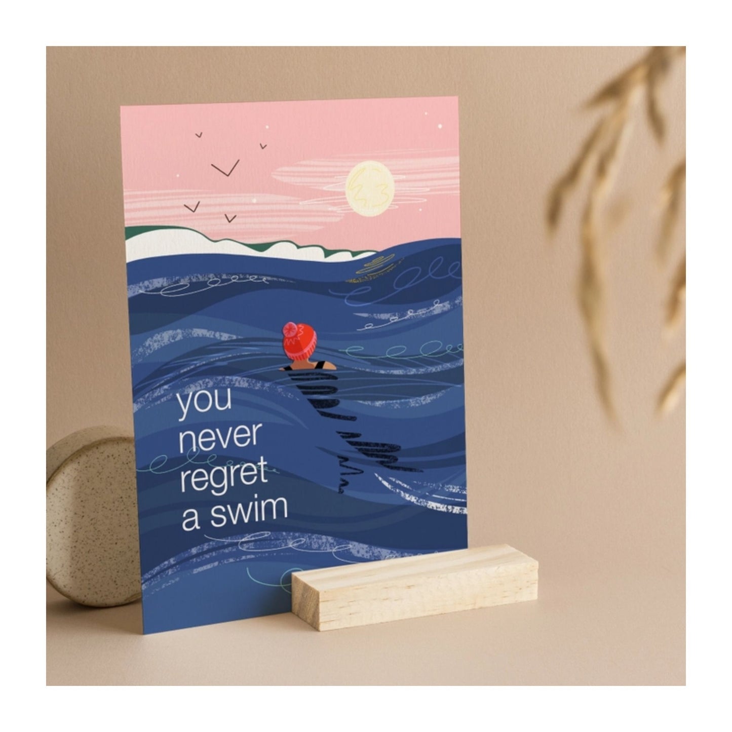 You Never Regret a Swim Print