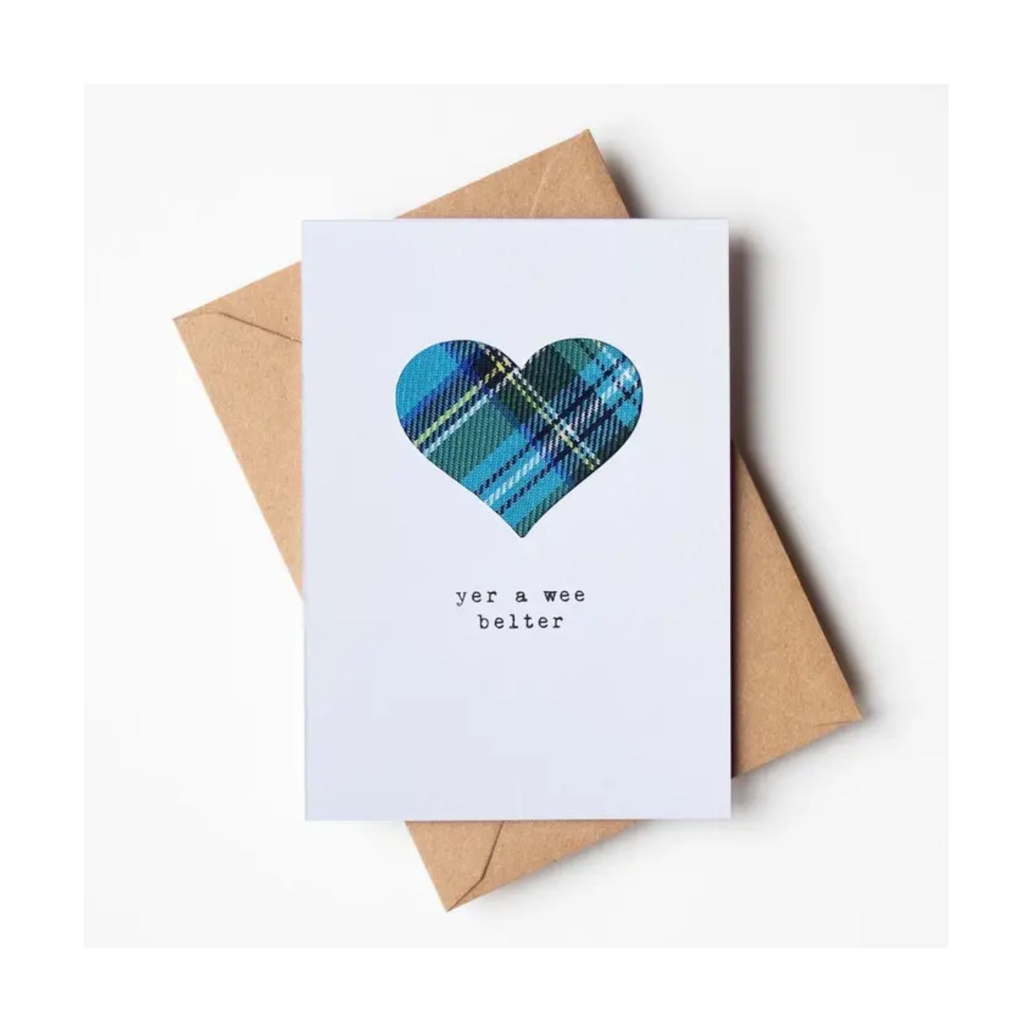 Wee Belter Tartan Handmade Card