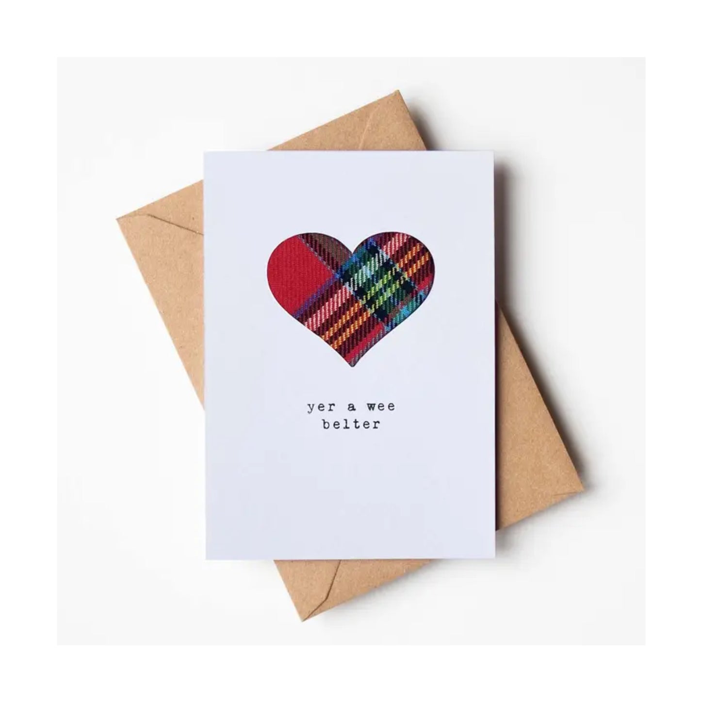 Wee Belter Tartan Handmade Card