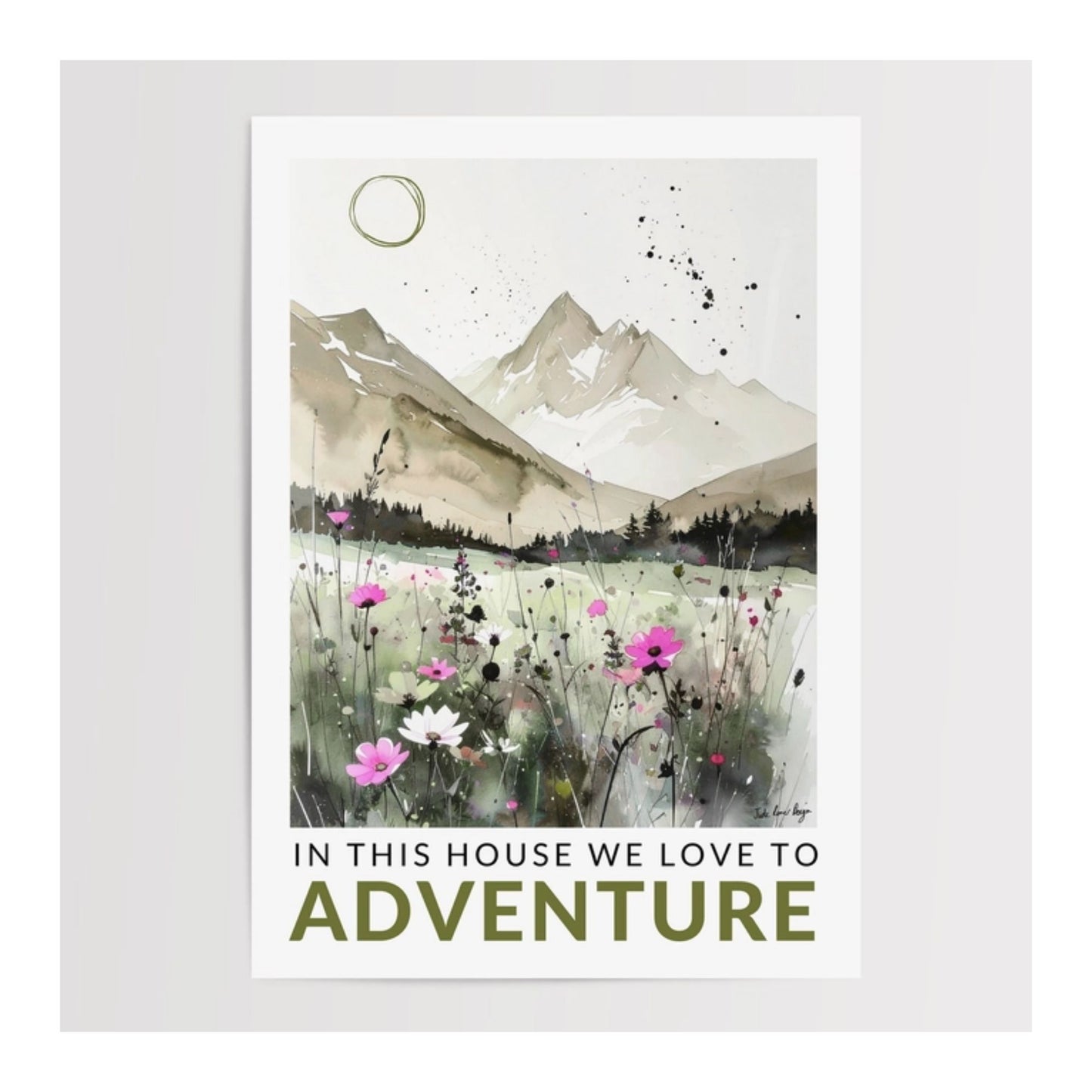 In This House We Love To Adventure Print