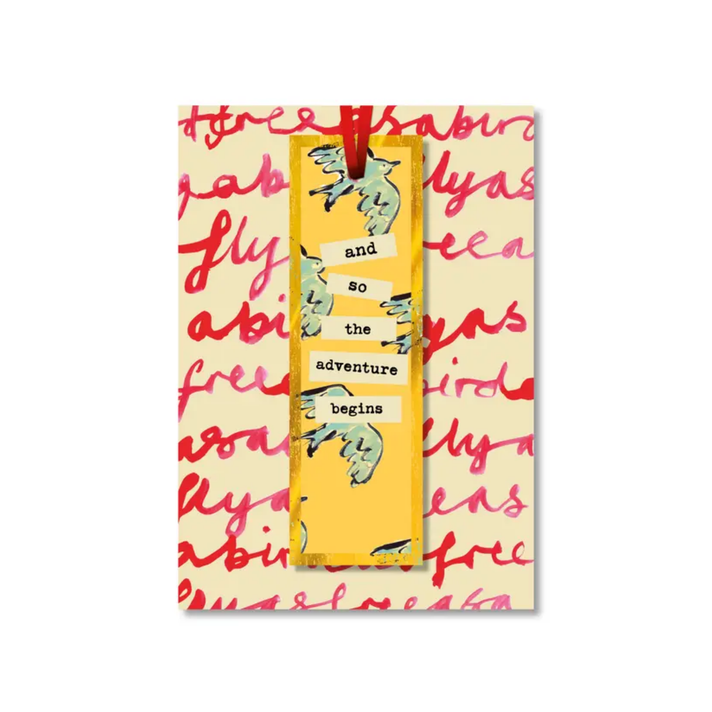 And So The Adventure Begins Bookmark Card