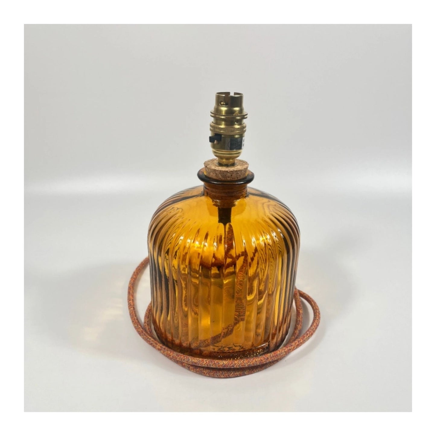 Amber Small Apothecary Glass Lamp