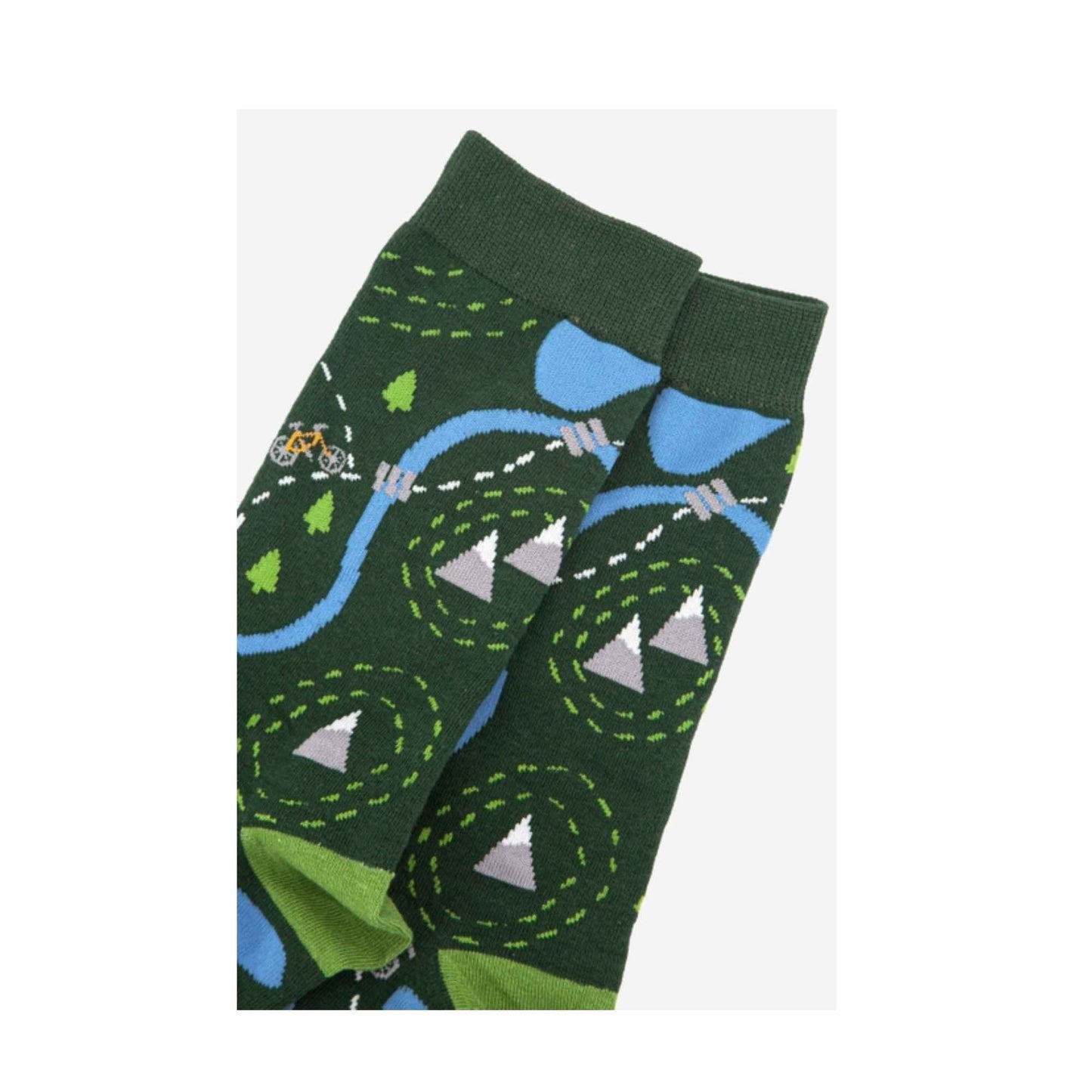 Mountain Bike Mens Bamboo Socks