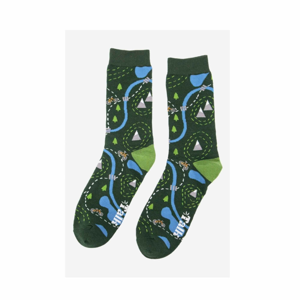 Mountain Bike Mens Bamboo Socks