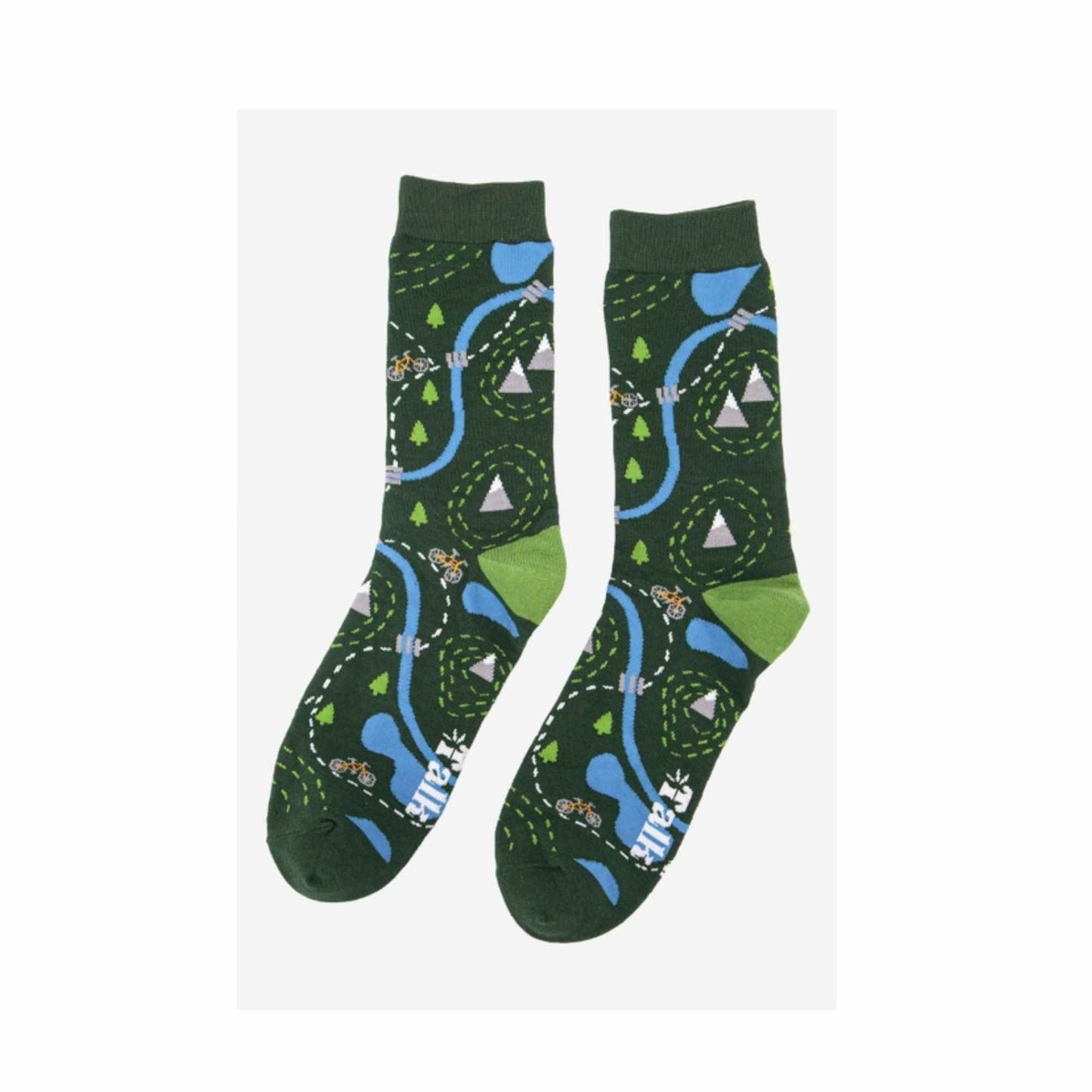 Mountain Bike Mens Bamboo Socks