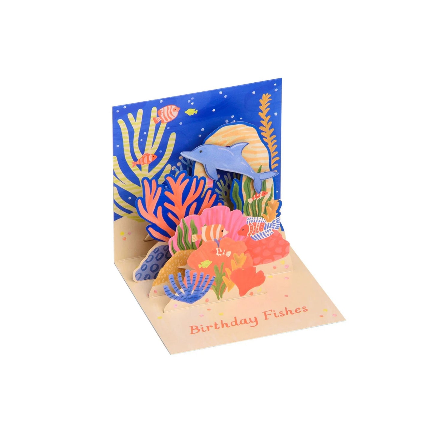 Birthday Fishes 3D Greeting Card