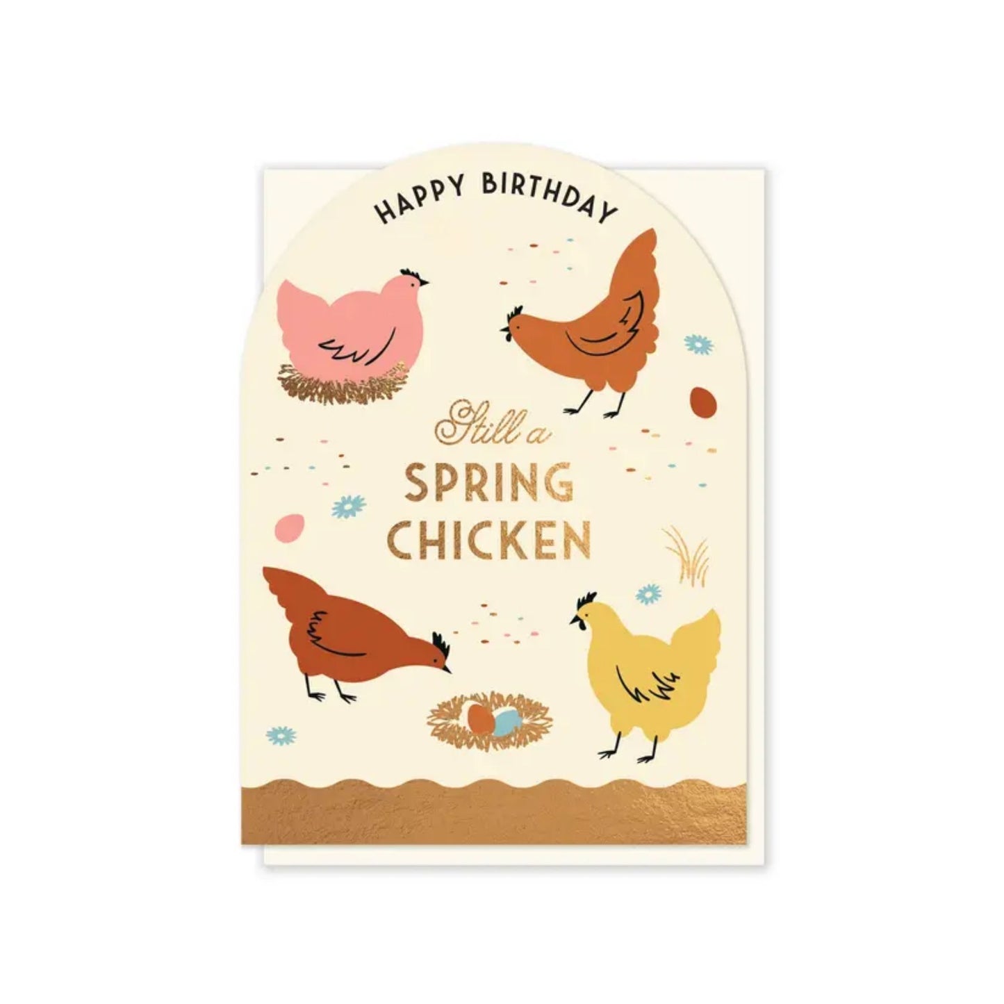 Happy Birthday Spring Chicken Card