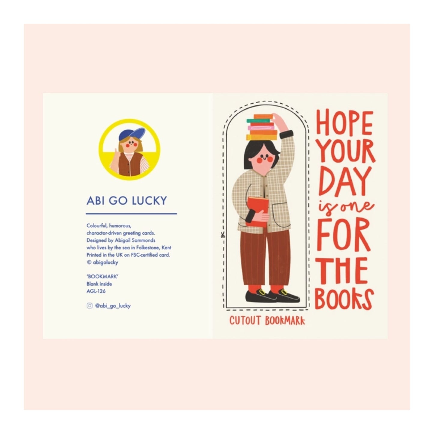 Bookmark Birthday Card