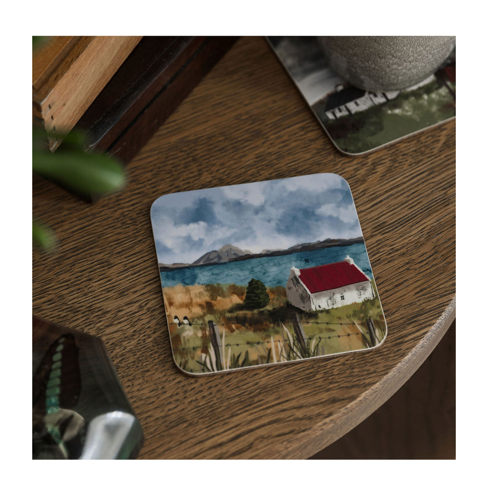 
                  
                    A Bothy Coasters from Harbour Lane Studio.
                  
                