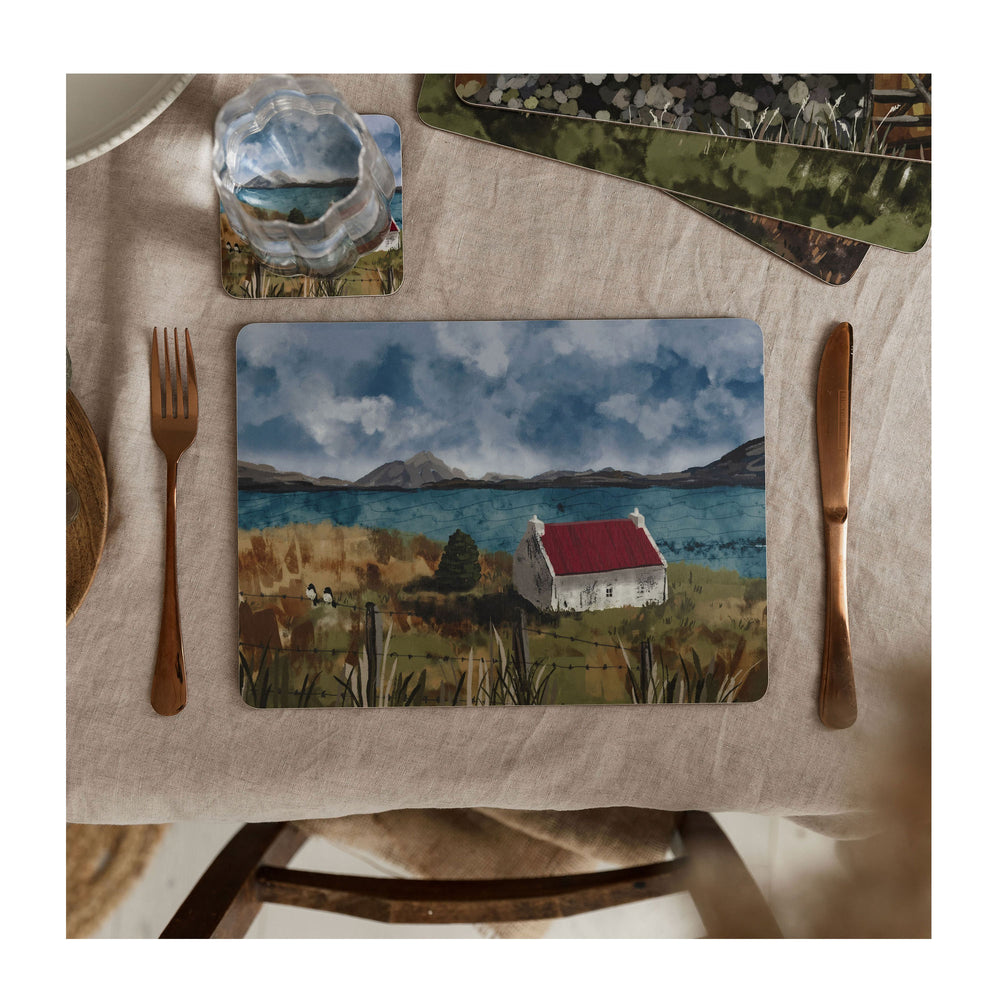 
                  
                    A Bothy Tablemats from Harbour Lane Studio.
                  
                