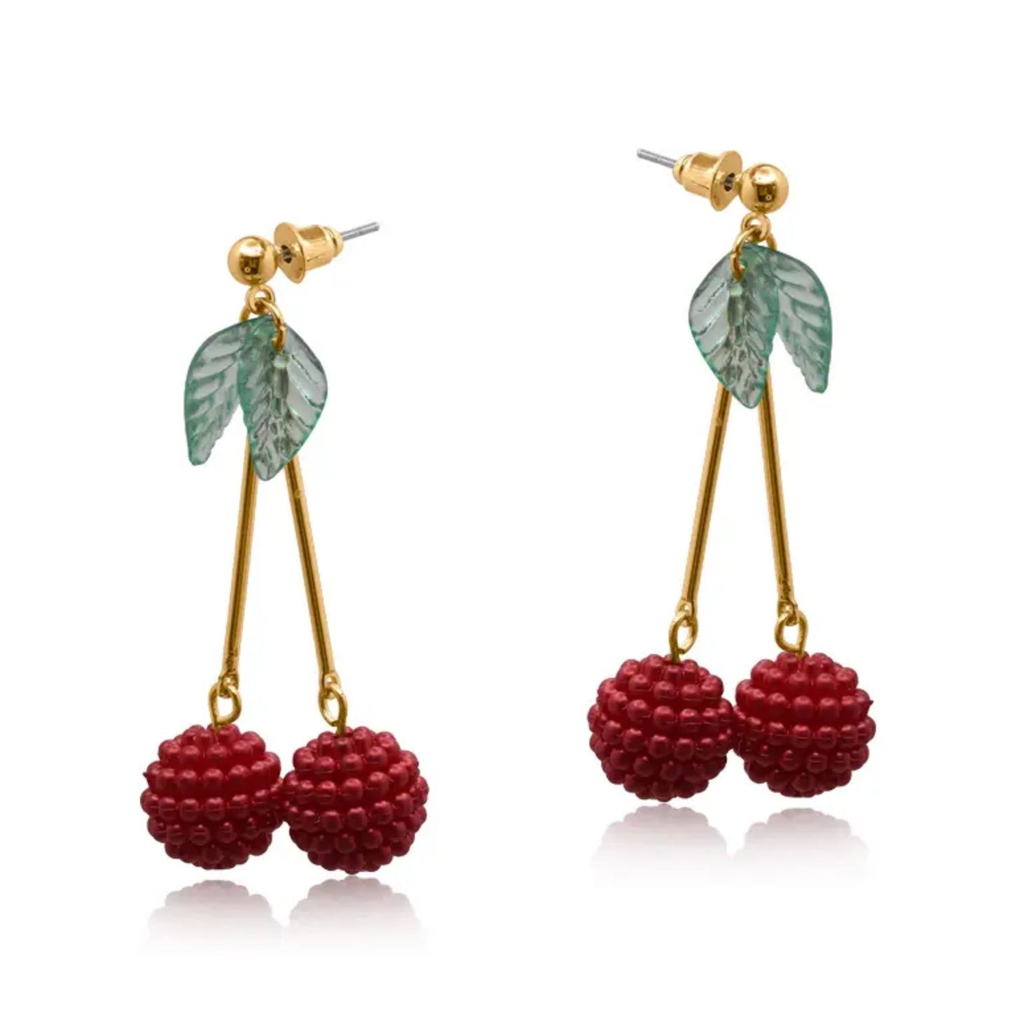 Beaded Cherry Earrings