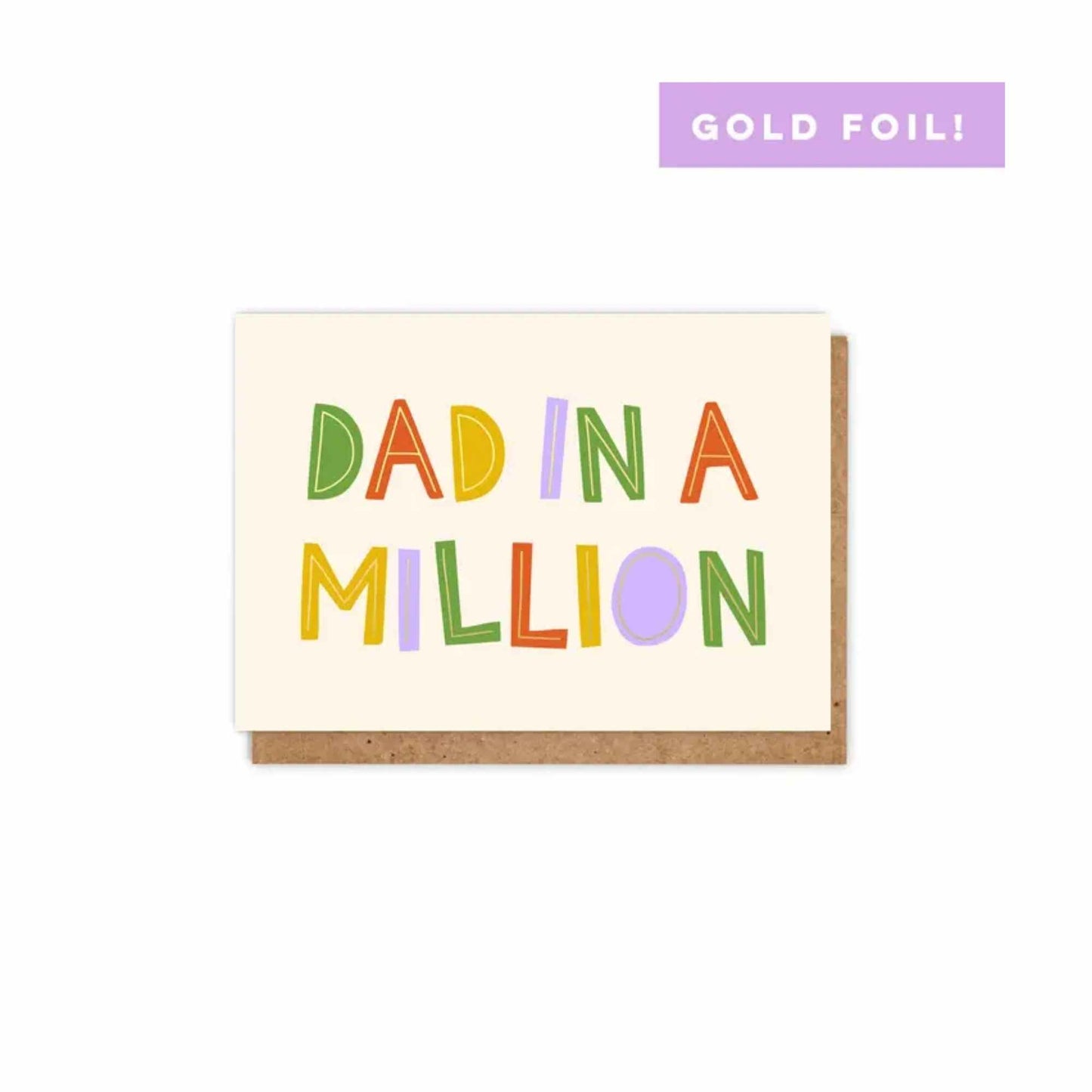 Dad in a Million (Ecru) Card