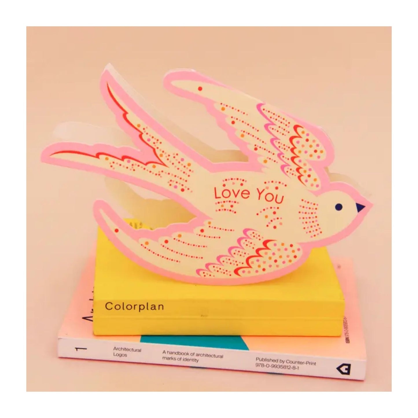 Love You Dove Die Cut Valentine’s Card