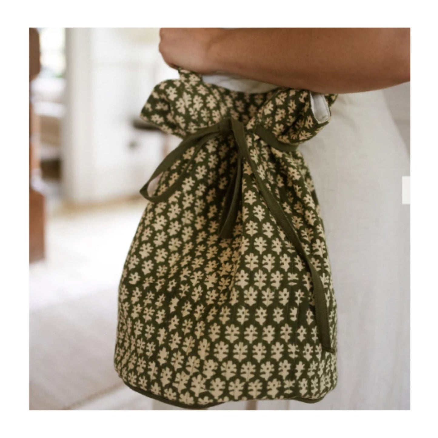 Forest Blockprint Duffle Bag