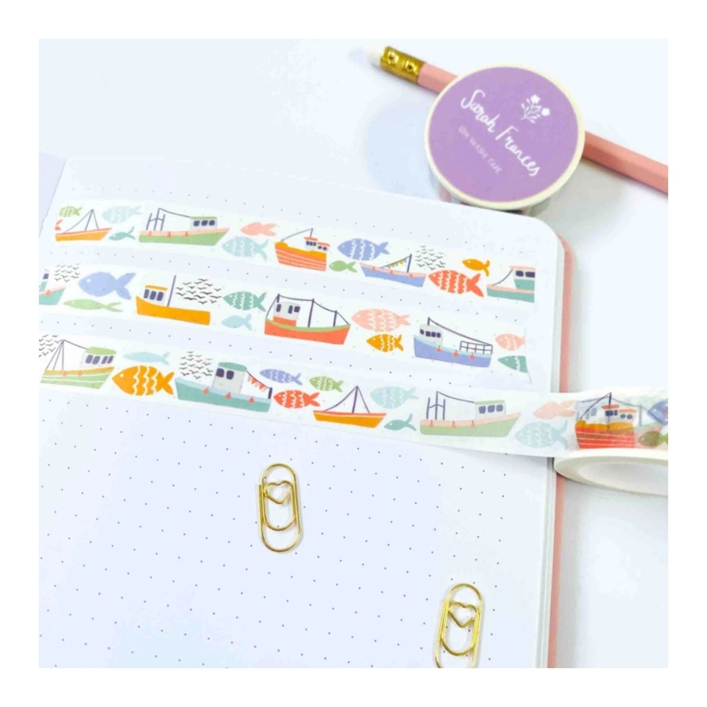 Fish and Ships Washi Tape